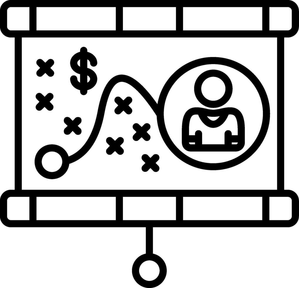 Strategy Line Icon vector