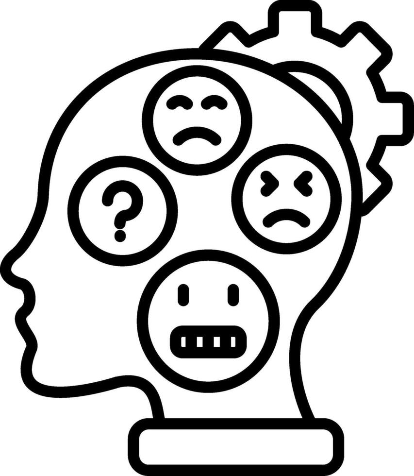 Psychology Line Icon vector