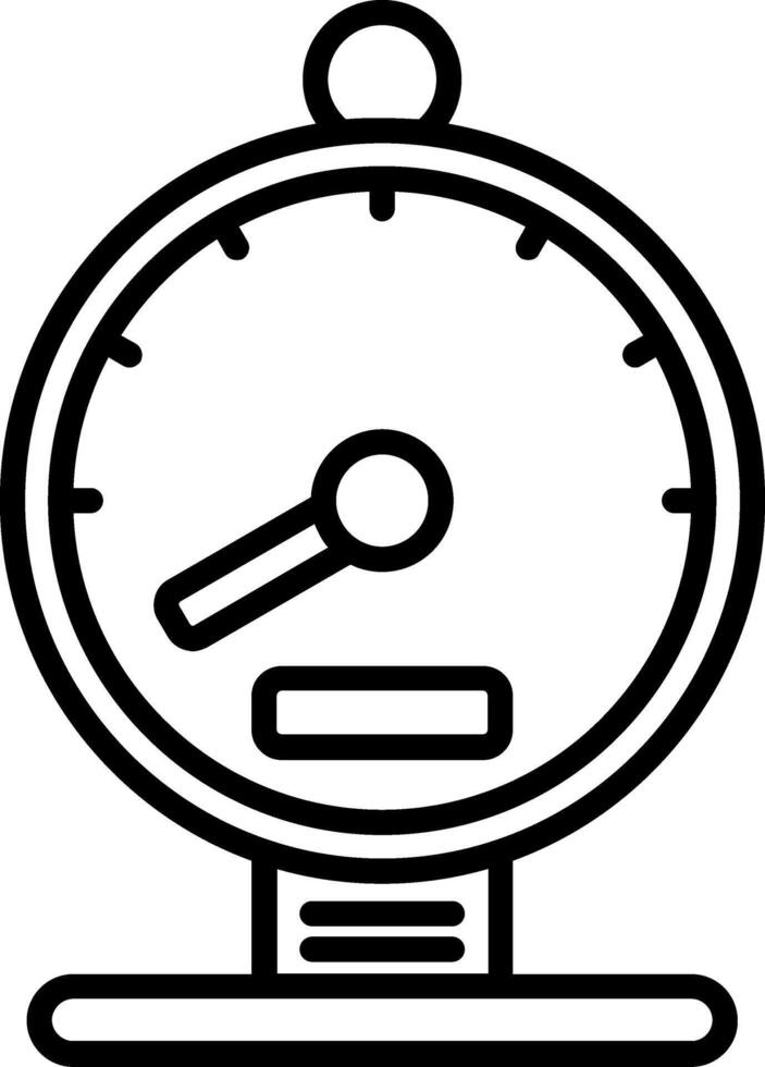 Meter Line Icon vector