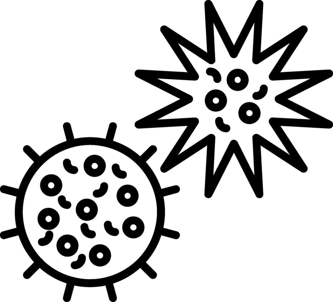 Sea Urchin Line Icon vector