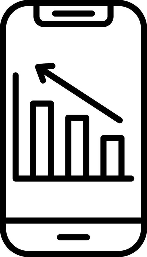 Statistics Line Icon vector