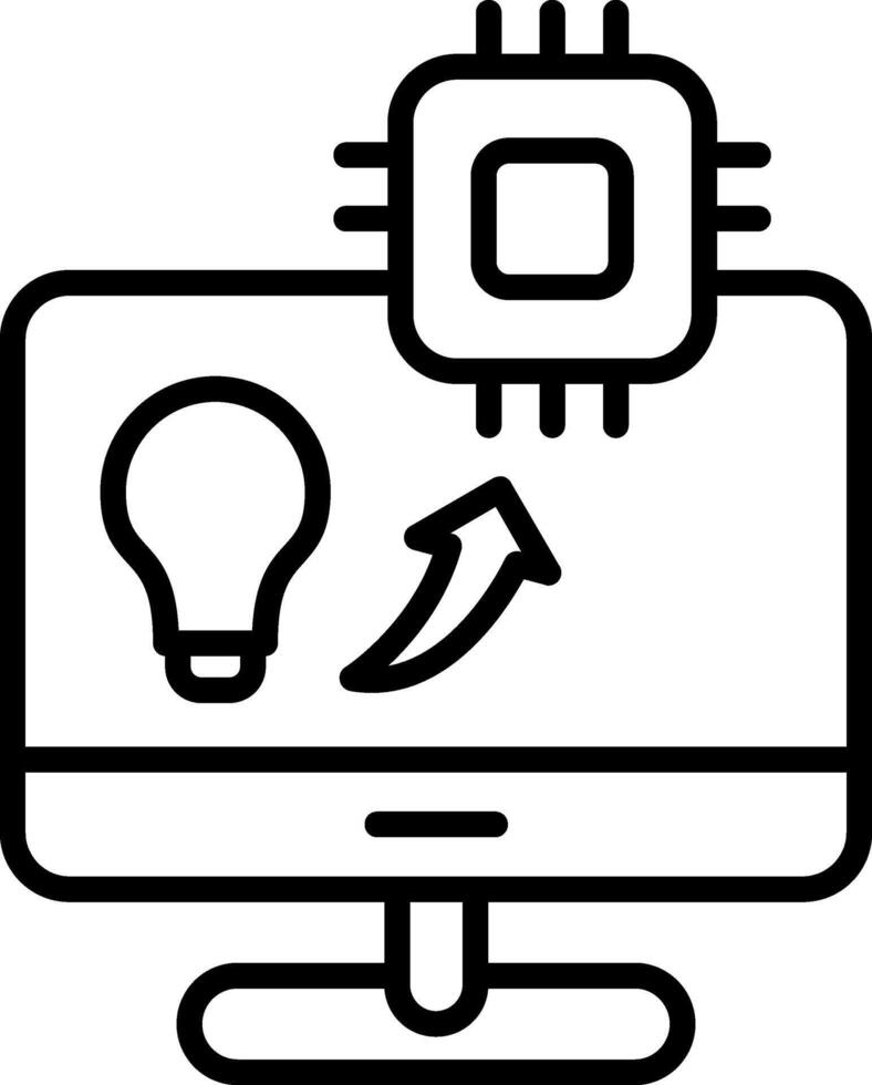 Prompt Line Icon vector