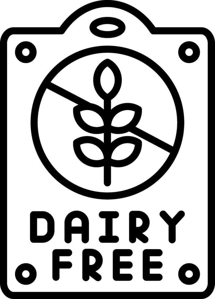 Gluten Free Line Icon vector