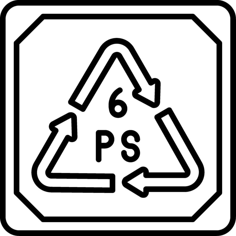 Polycarbonate Line Icon vector