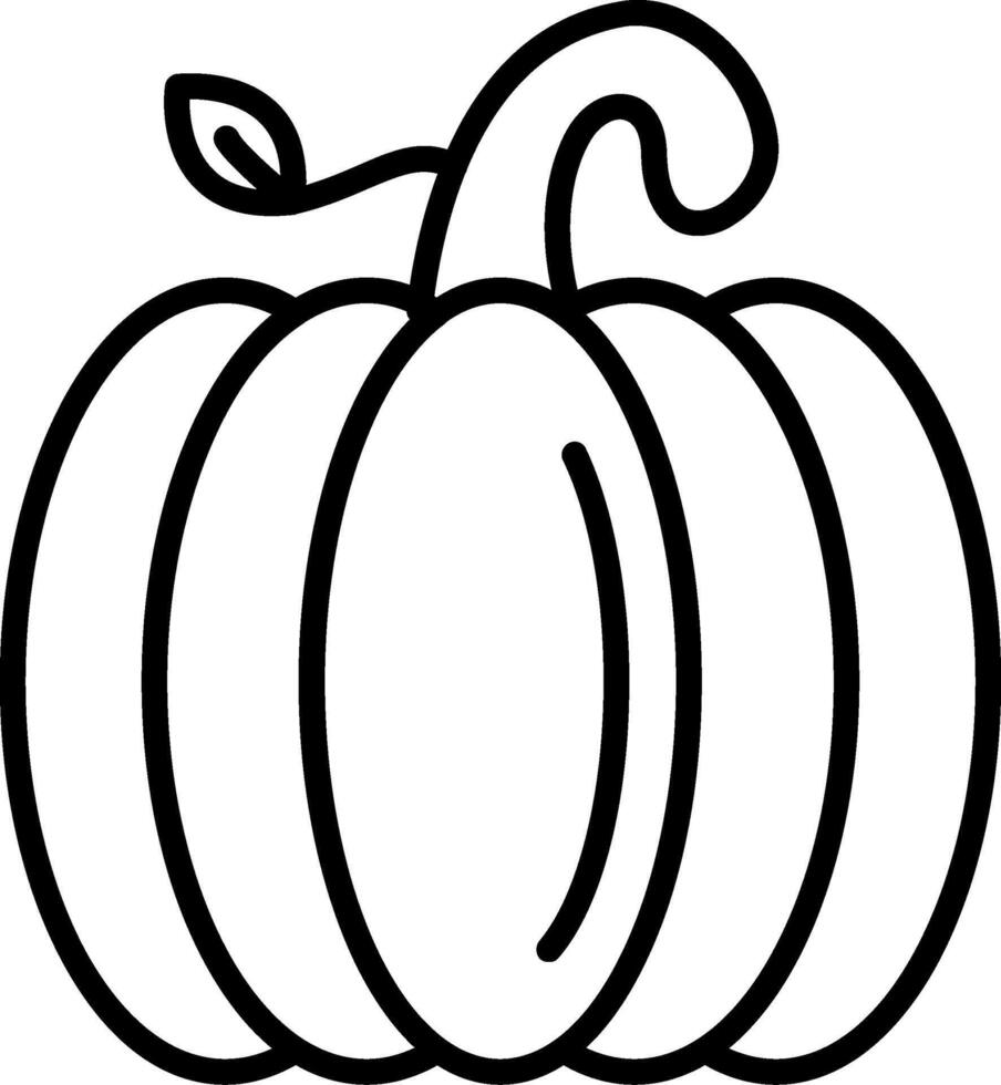 Pumpkin Line Icon vector