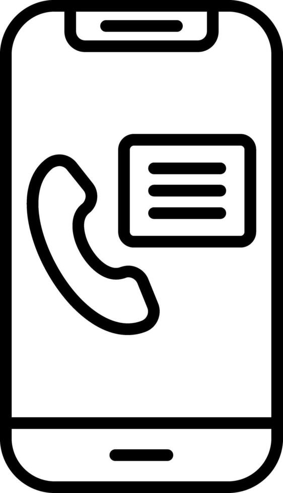 Contact Line Icon vector