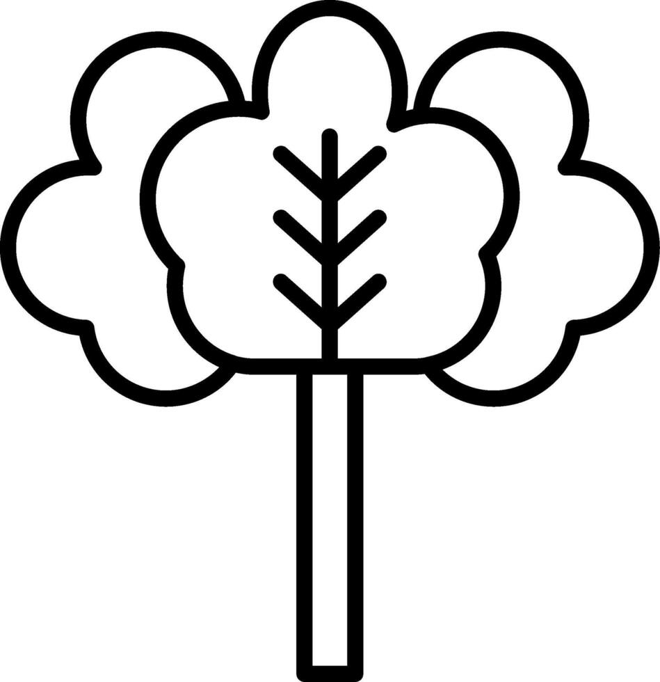Rhubarb Line Icon vector