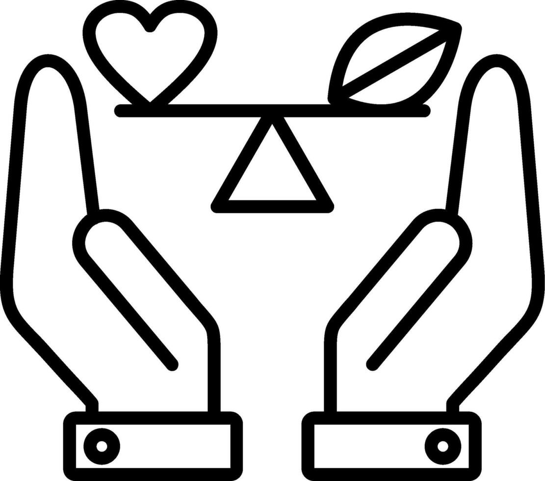 Ethically Sourced Line Icon vector