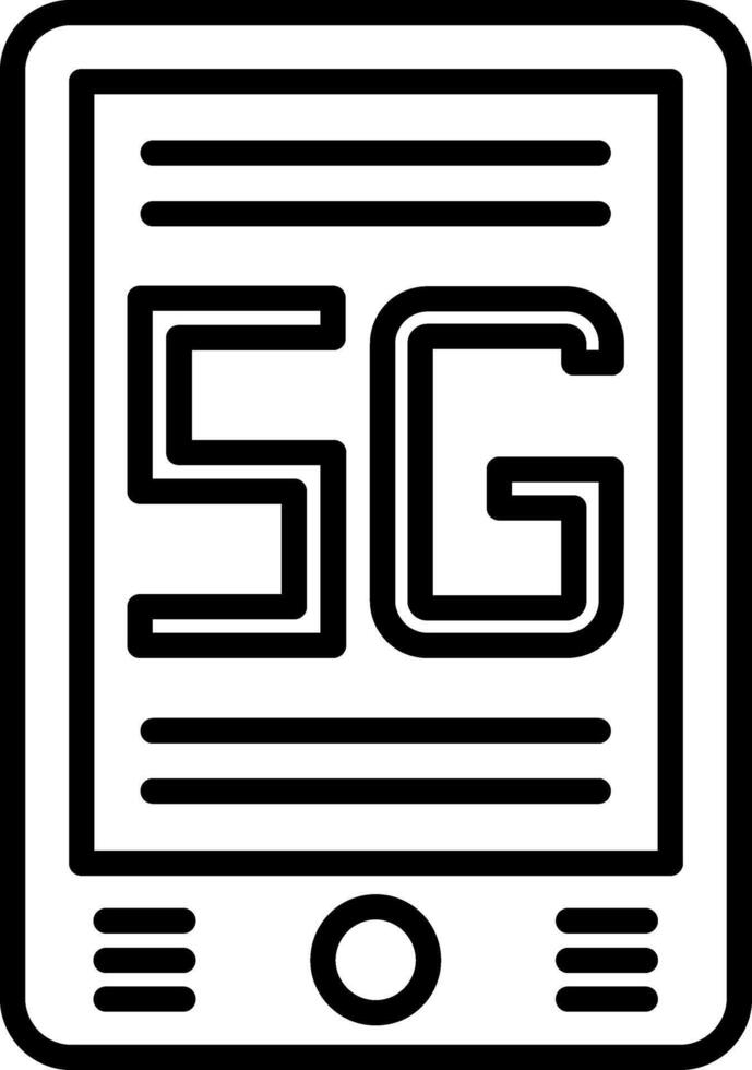 Mobile Line Icon vector