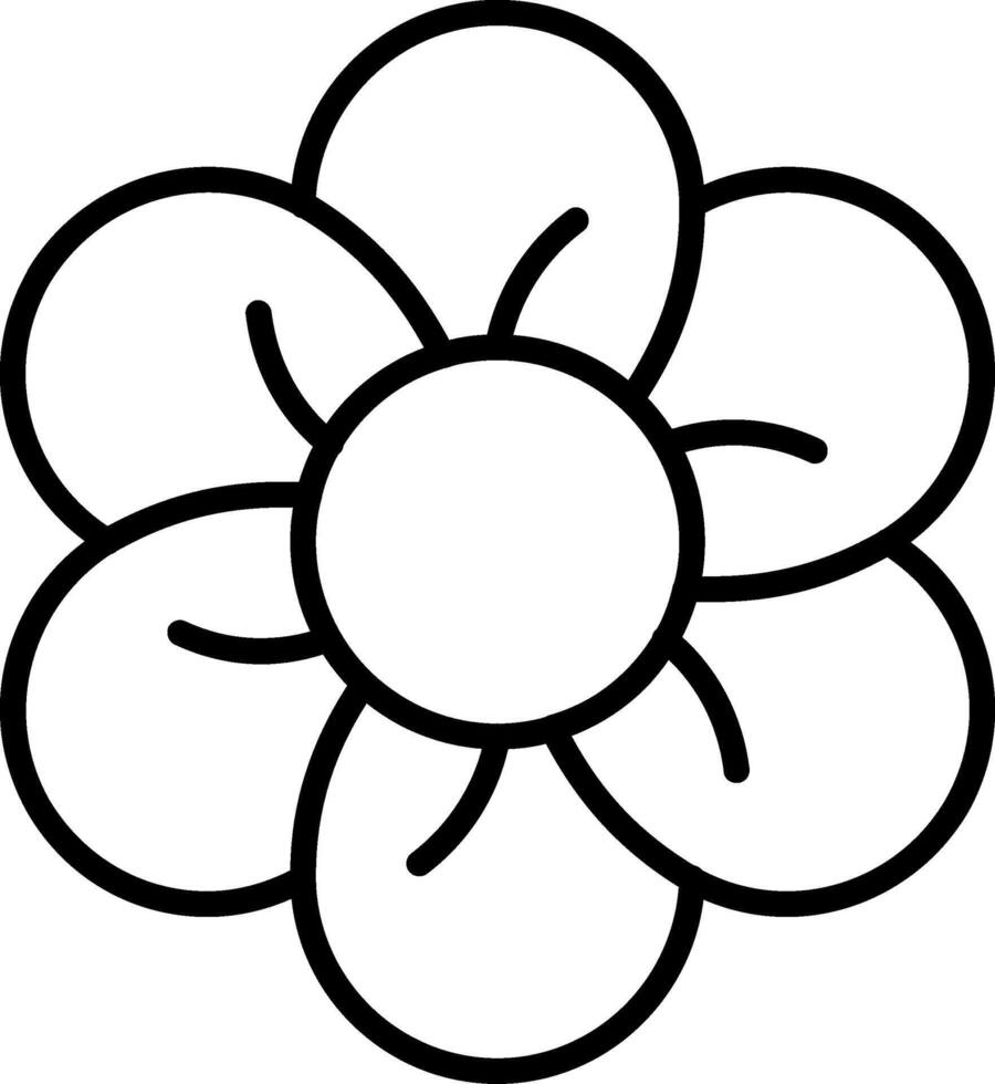Strawberry Blossoms Line Icon vector