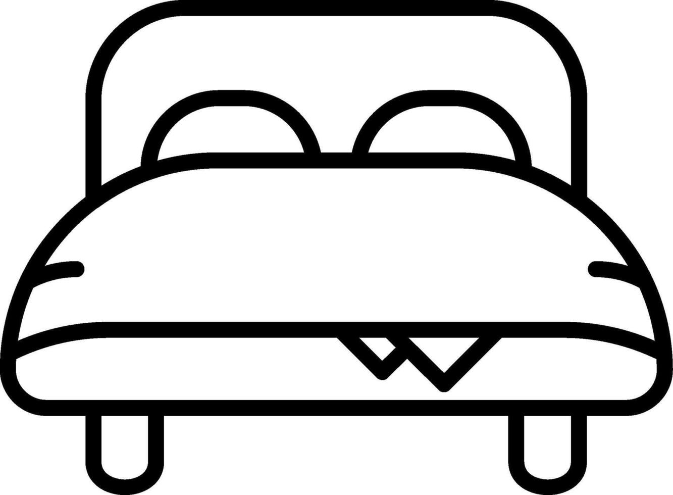Bed Line Icon vector