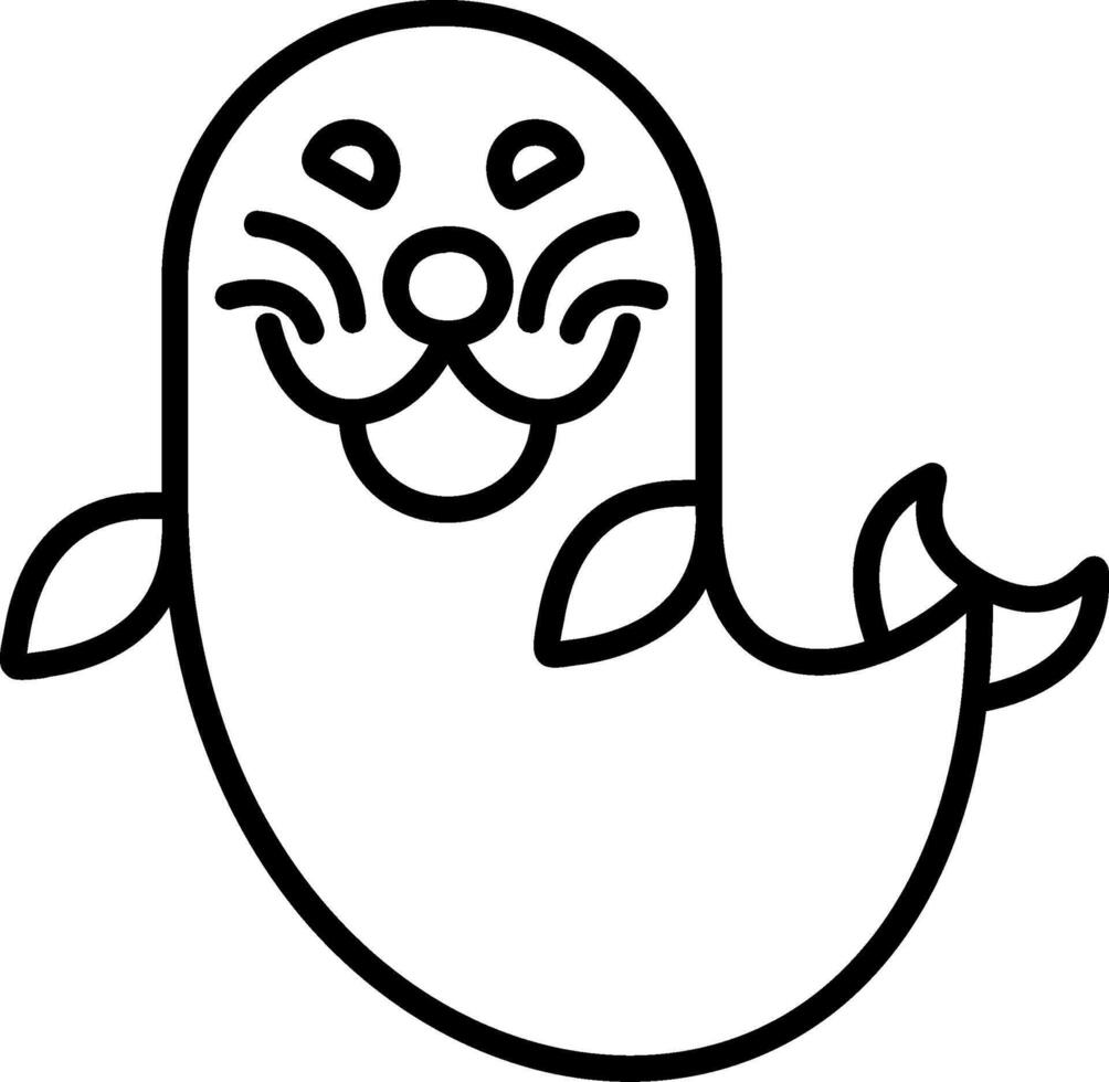 Seal Line Icon vector