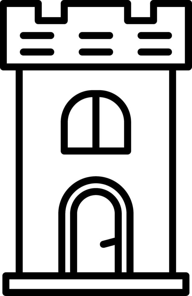 Tower Line Icon vector