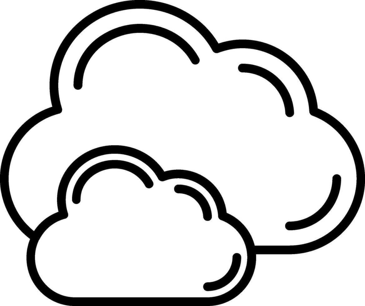 Cloud Line Icon vector