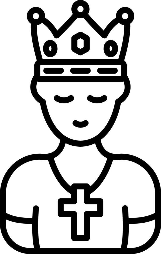 King Line Icon vector
