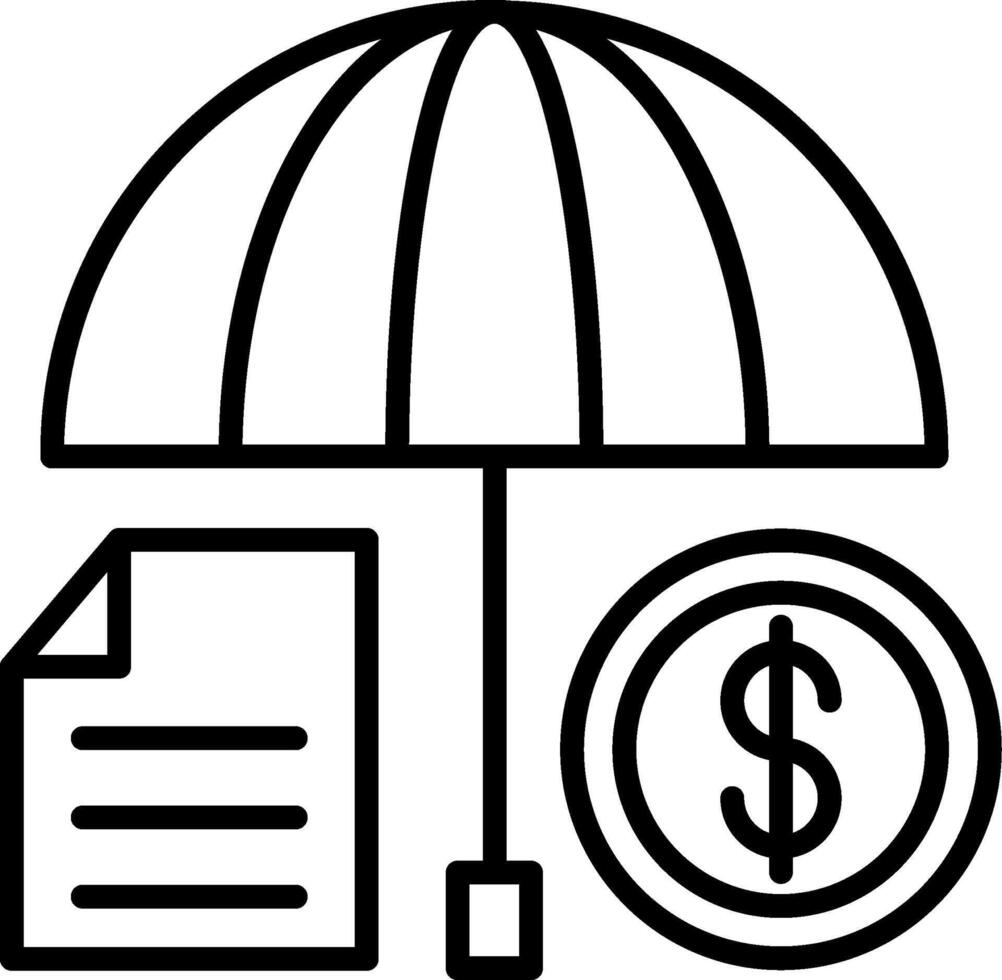 Insurance Line Icon vector