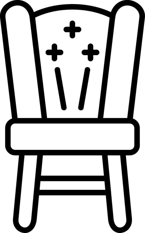 Chair Line Icon vector