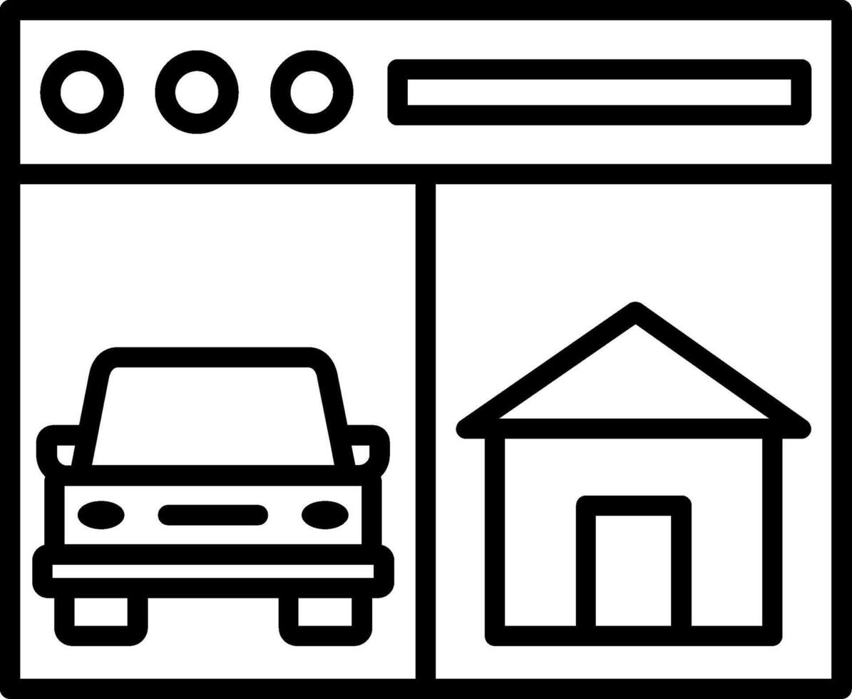 Online Booking Line Icon vector