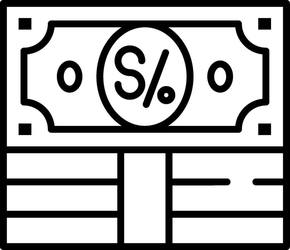Peru Currency Line Icon vector