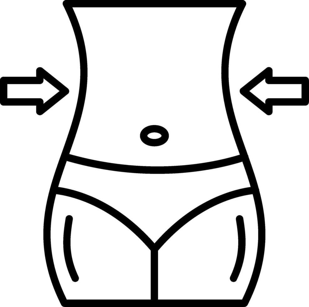 Waist Line Icon vector