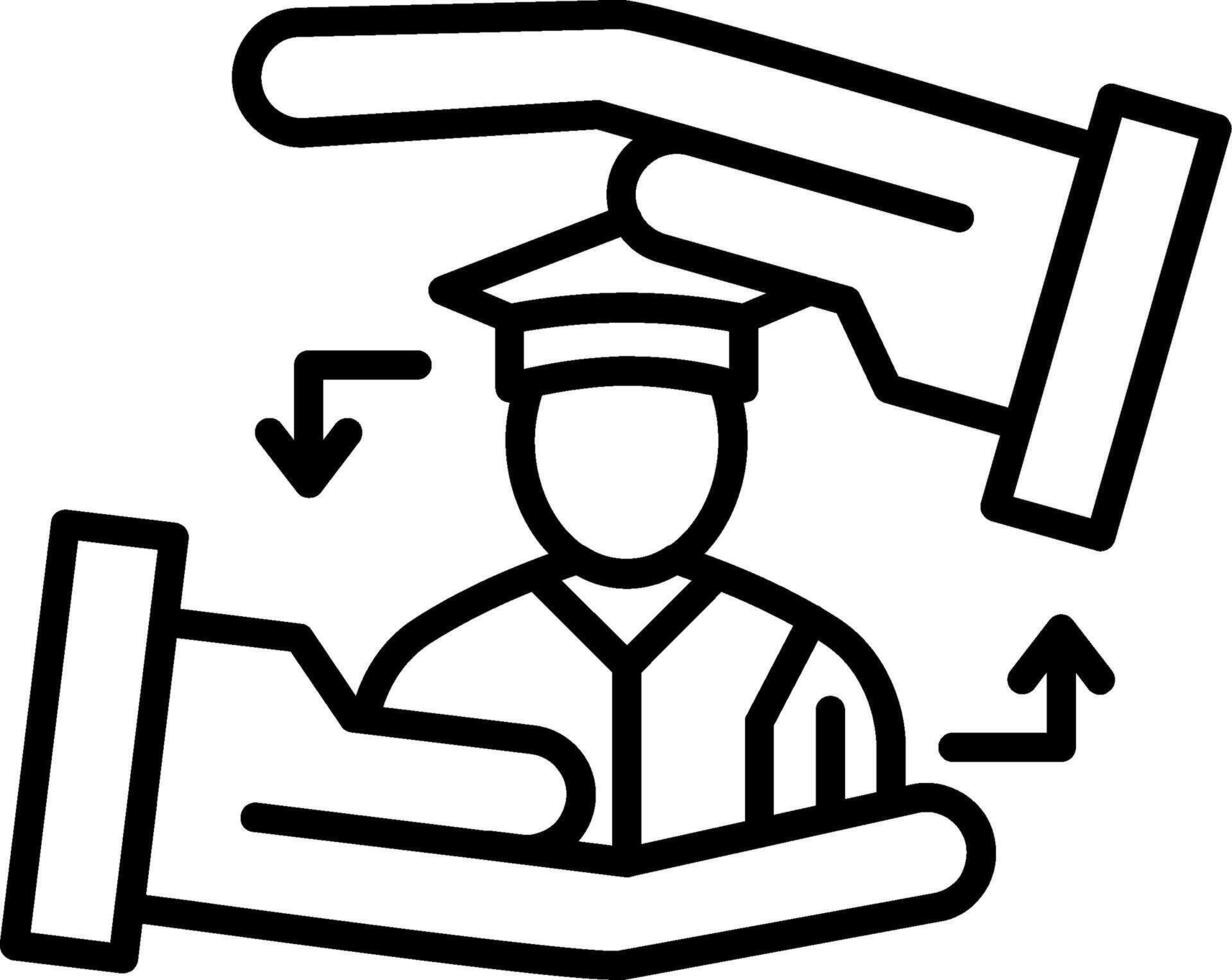 Loyalty Line Icon vector