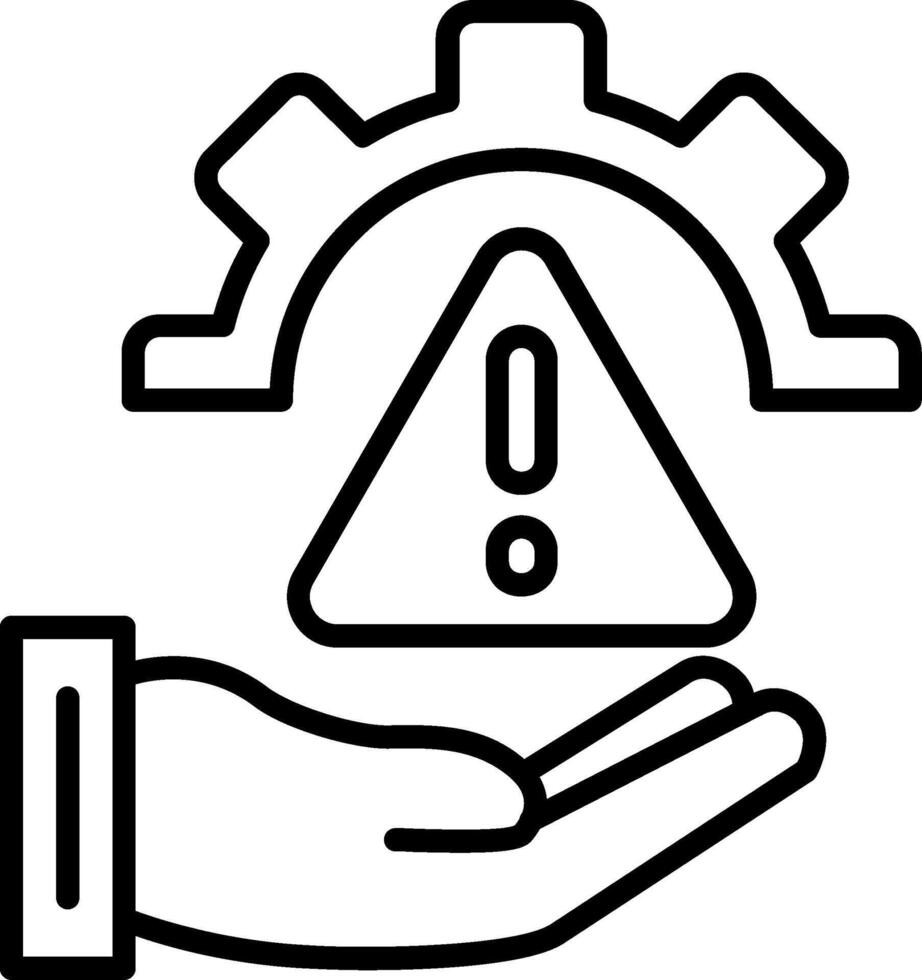 Risk Line Icon vector