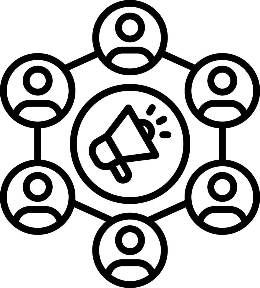 Propaganda Line Icon vector