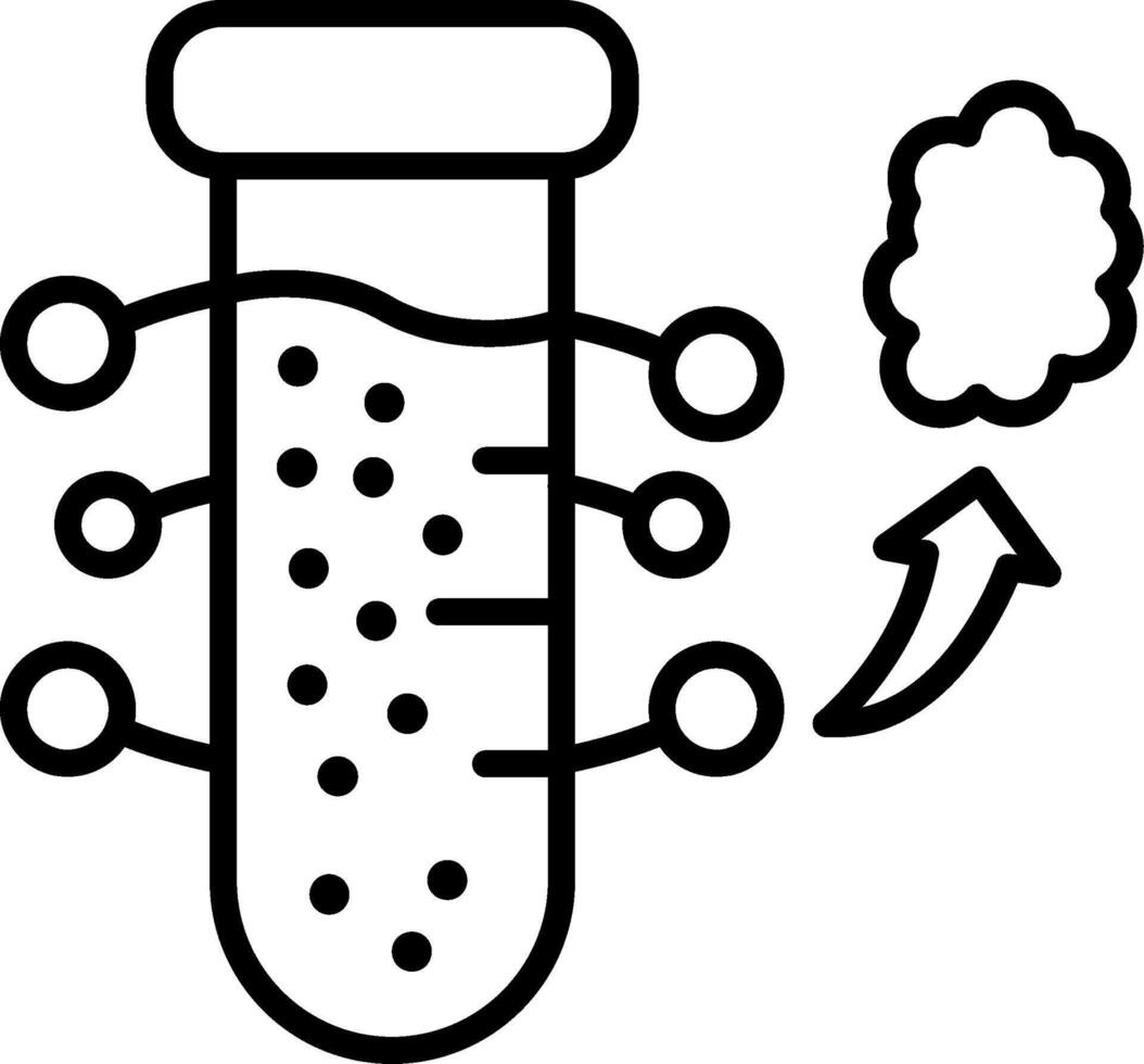 Virtual Lab Line Icon vector