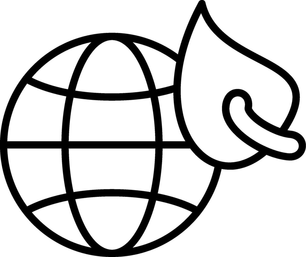 Biodegradable Line Icon vector