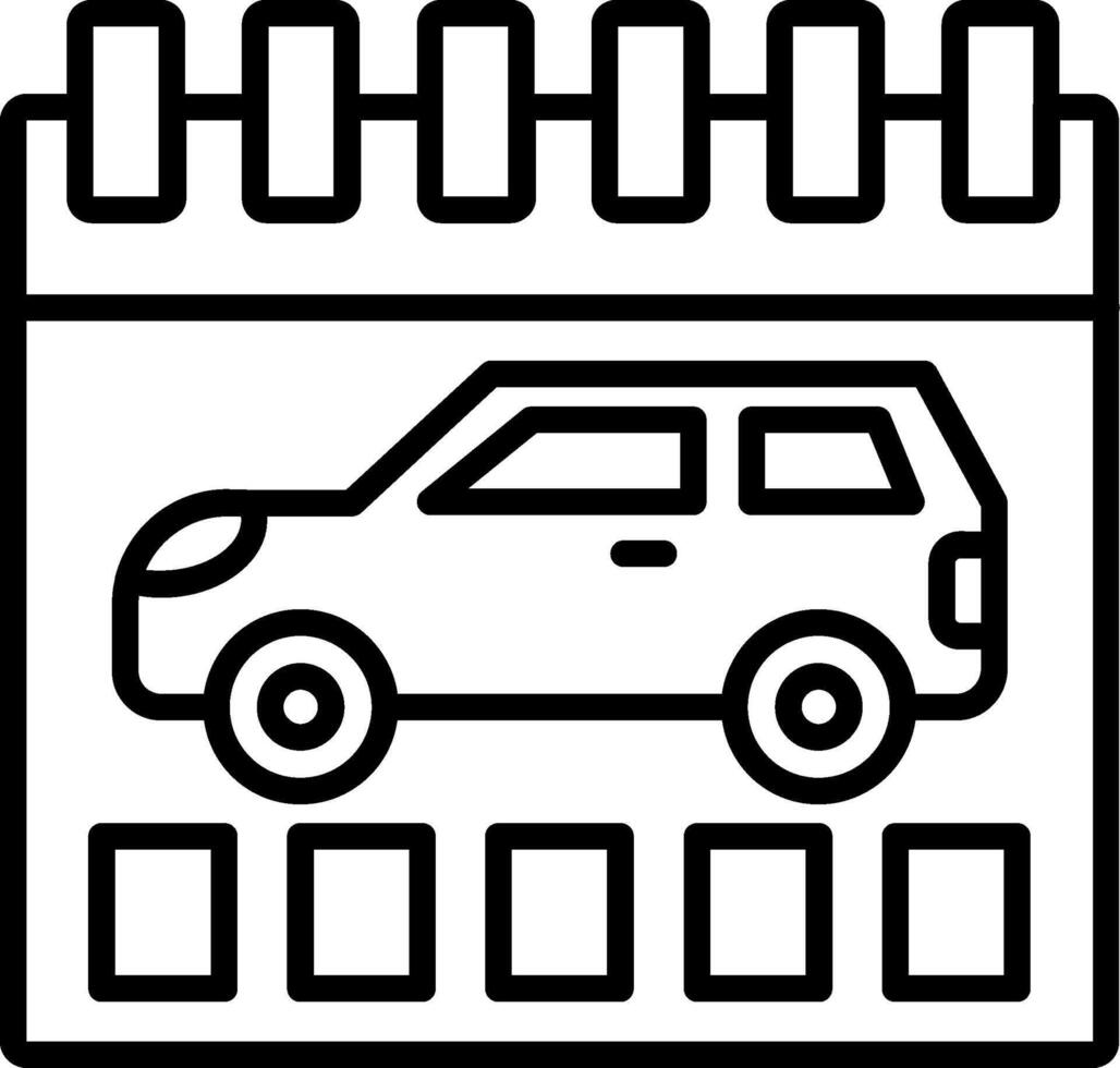 Calendar Line Icon vector