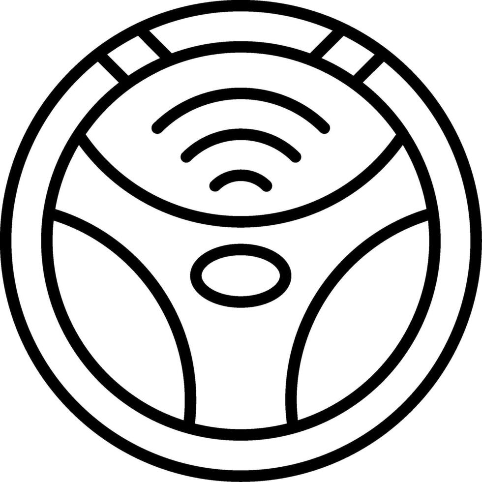 Self Driving Line Icon vector