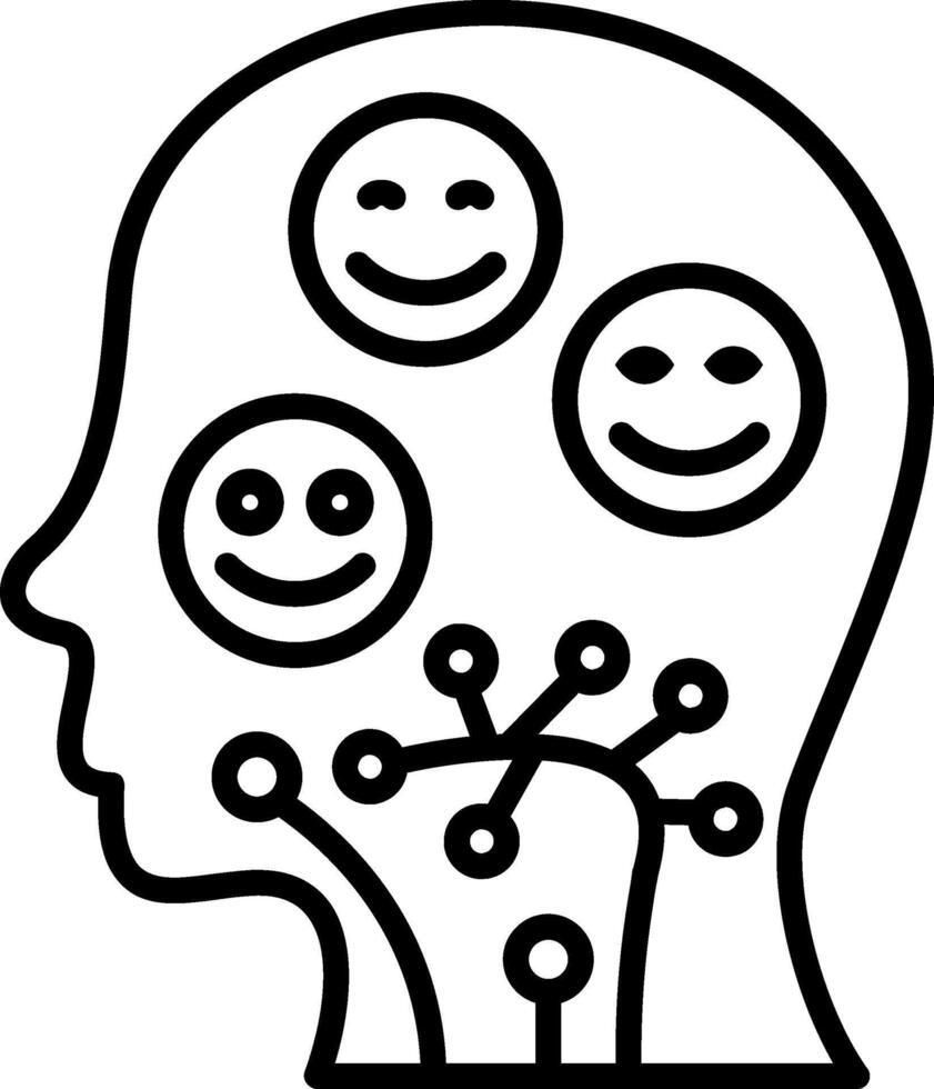 Behaviour Line Icon vector