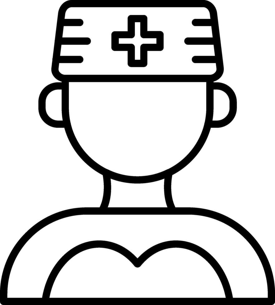 Nurse Line Icon vector
