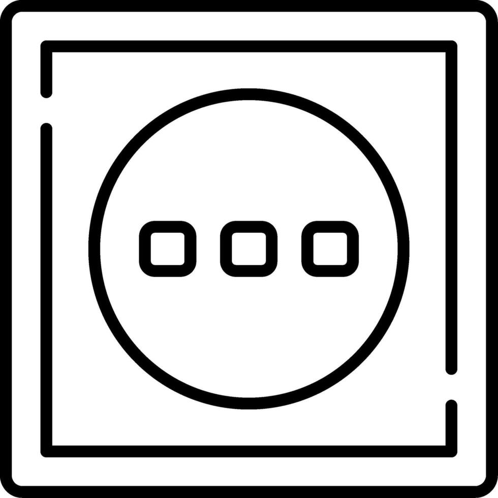 More Line Icon vector