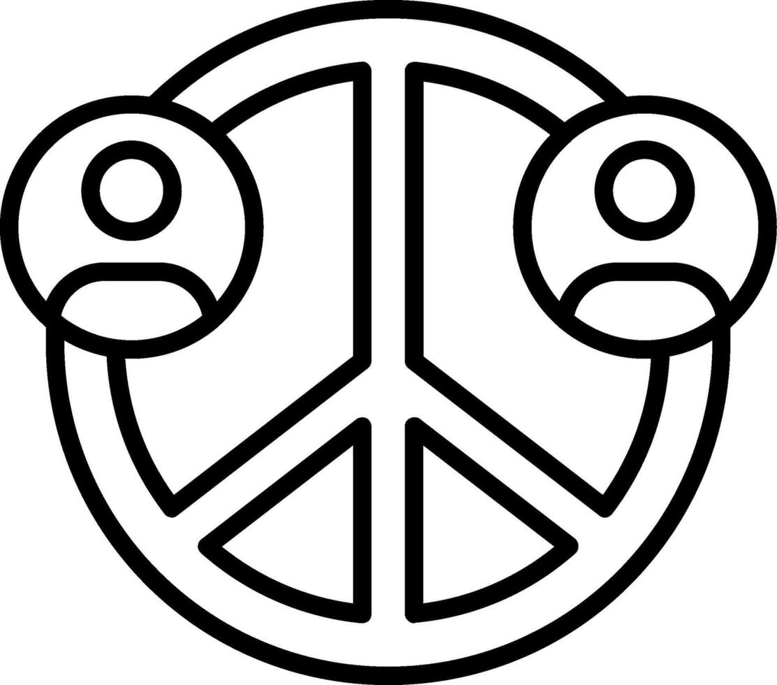 Social Movement Line Icon vector