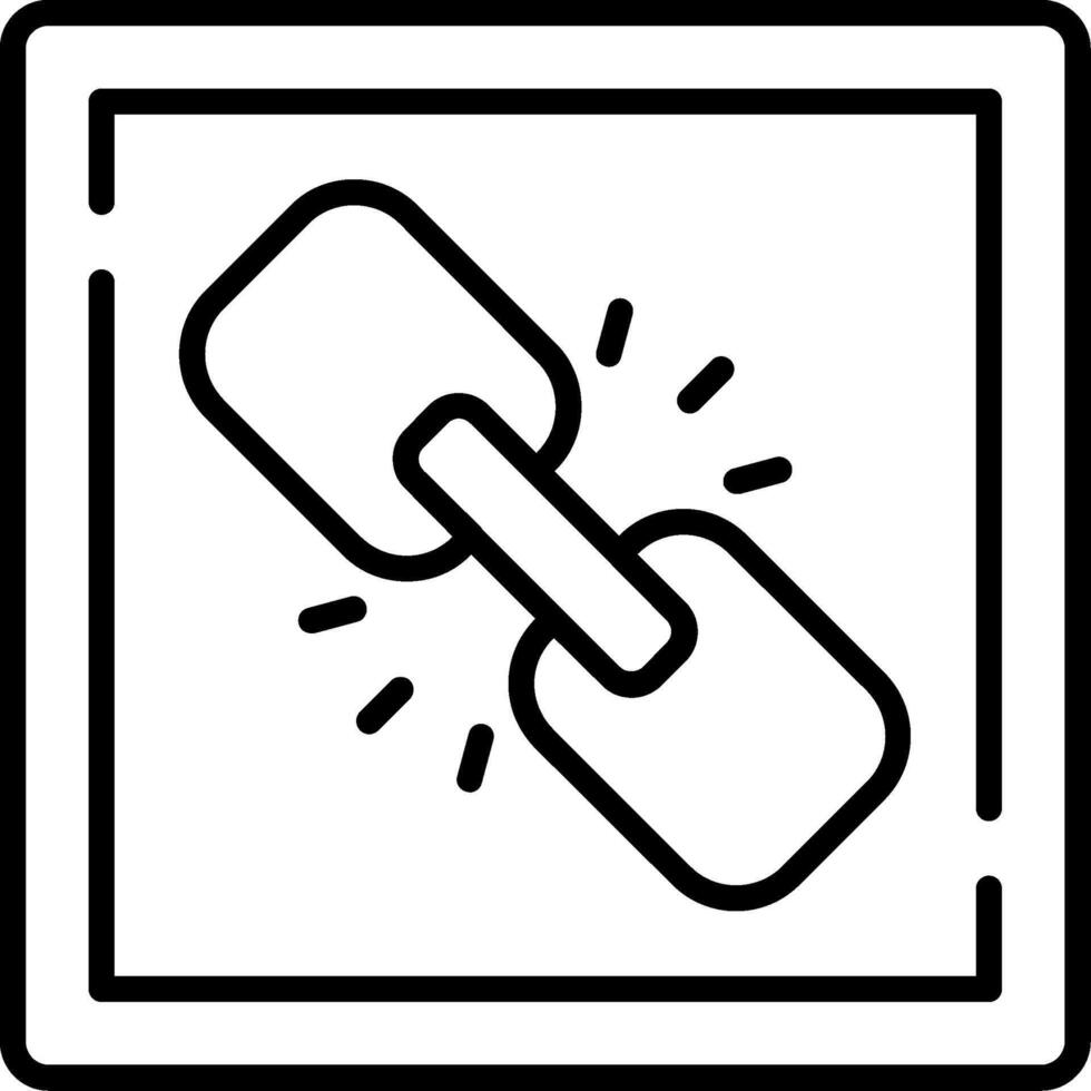 Link Line Icon vector