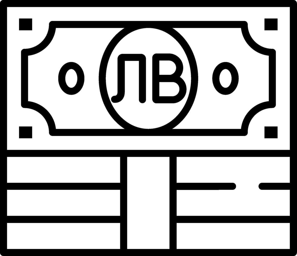 Bulgaria Line Icon vector