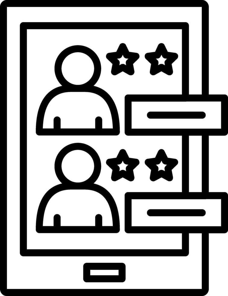 Customer Service Line Icon vector