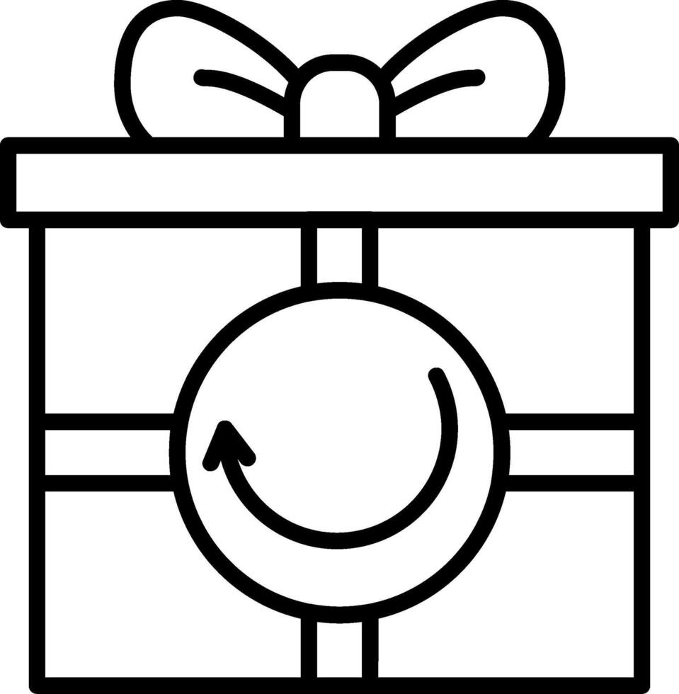 Gift Line Icon vector