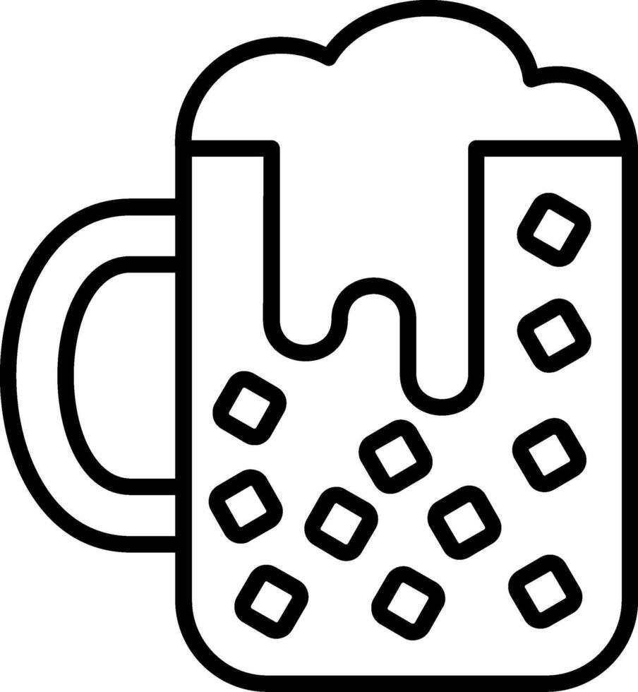 Ice Line Icon vector