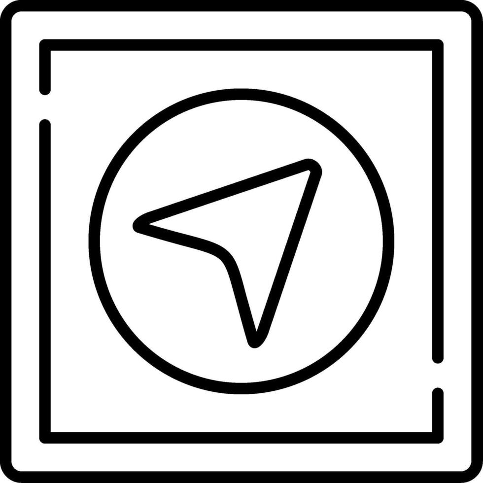 Location Line Icon vector