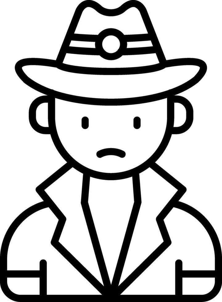 Mysterious Line Icon vector