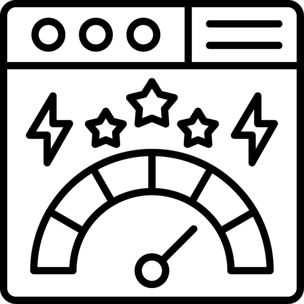 Stress Test Line Icon vector