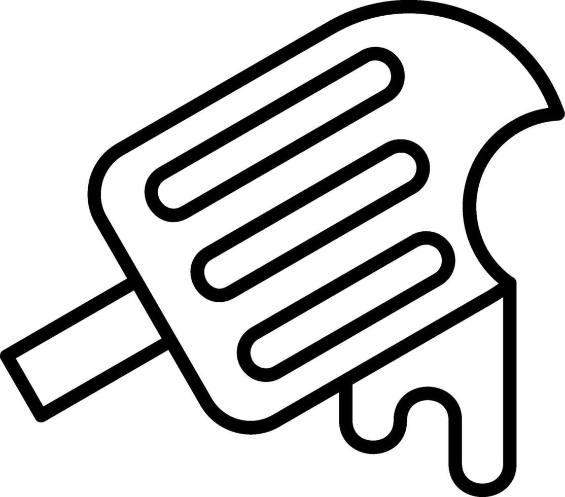 Popsicle Line Icon vector
