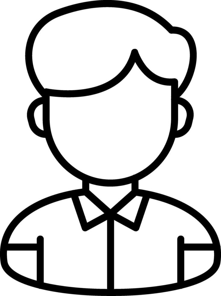 Avatar Line Icon vector