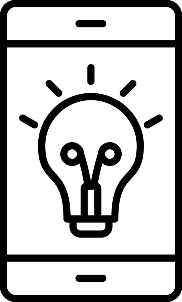 Smartphone Line Icon vector