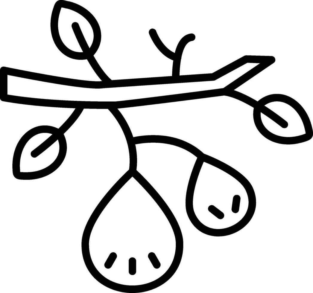 Figs Line Icon vector
