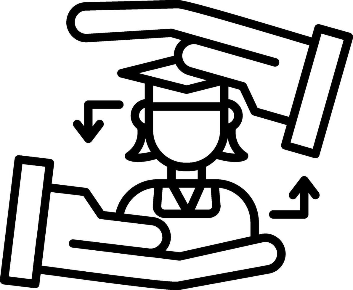 Loyalty Line Icon vector