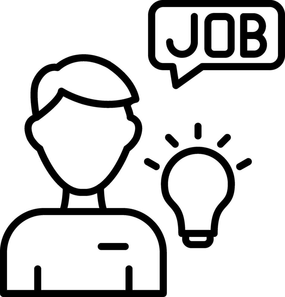Employee Line Icon vector