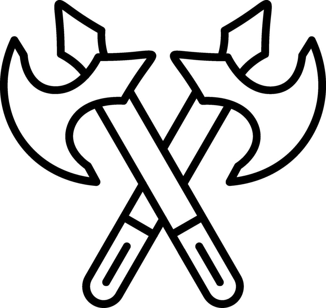 Axe Line Icon vector
